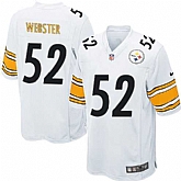 Nike Men & Women & Youth Steelers #52 Webster White Team Color Game Jersey,baseball caps,new era cap wholesale,wholesale hats